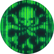 The digitized symbol generated by Dr. Arnim Zola's computerized mind under Camp Lehigh.