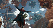 Doctor Strange defeated by Spider-Man