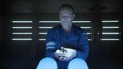 Coulson destroys the Chronicoms' time ship