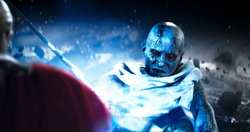 Gorr battling against  for 