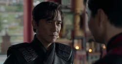 Xu calmly confronting 