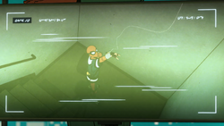 Spider-Man on Osborn's monitor
