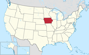 Map of Iowa