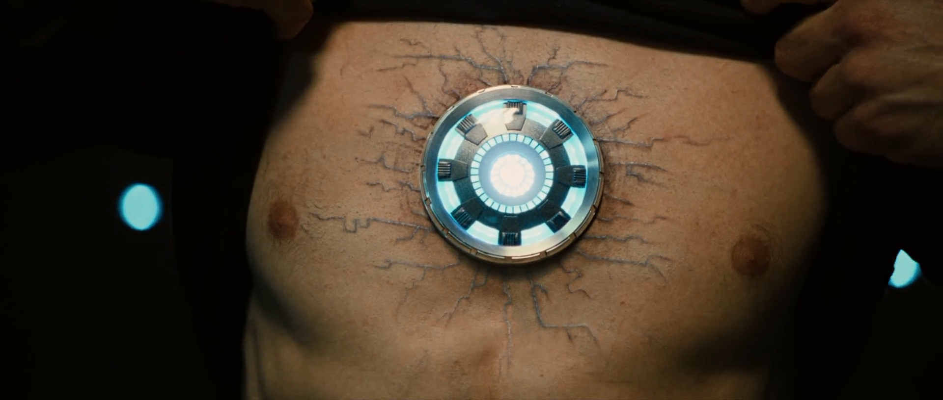 arc reactor chest tattoo