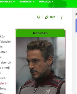 Sayfayı düzenlemek için "EDİT" butonuna bas.