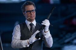 Justin Hammer with gun