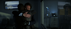 Bucky Sam hug