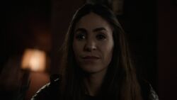 Rodriguez tells the others about her 