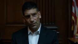 Castle defends himself in the courtroom