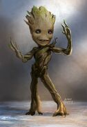 GotGV2 Concept Art Groot 3