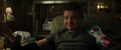 Clint Barton smiling