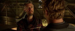 Kraglin is given the Yaka Arrow