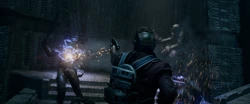 Quill vence a los soldados Sakaarianos en el Dark Aster.