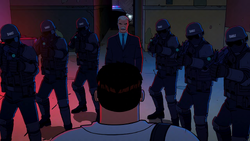 Thaddeus Ross confronts Otto Octavius