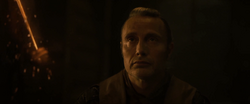 Kaecilius prepares to behead the librarian