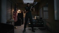 Mackenzie suits up for the upcoming fight