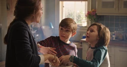 Maximoff puts his hand in chocolate