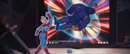 Captain Marvel vs. Thanos depiction