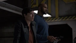 Mackenzie monitors the space mission