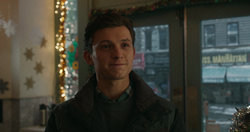 Peter Parker smiling