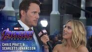 Scarlett Johansson & Chris Pratt take over at Avengers Endgame LIVE Premiere