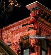 Daredevil swinging BTS