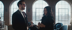 Matt and Kirsten at the office