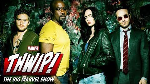Sneak on the set of the Defenders on THWIP! The Big Marvel Show!