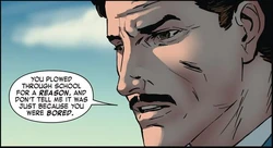 Howard talks to his son