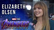 Elizabeth Olsen on Scarlet Witch and Vision LIVE at the Avengers Endgame Premiere