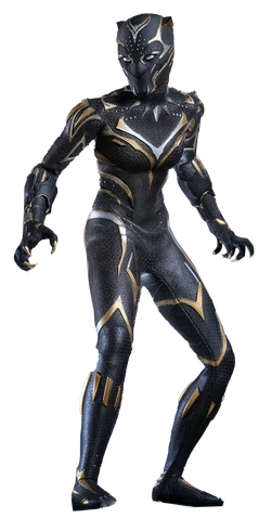 Marvel Black Panther T-Shirt Ufficiale Killmonger Jaguar Scratch, Maglietta Unisex A Maniche Corte