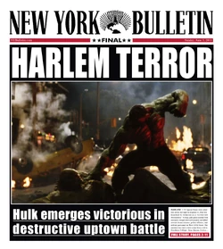 Portada del New York Bulletin sobre el Duelo de Harlem.