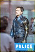 BTS of Sebastian Stan on set of TFATWS07