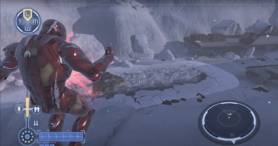 Iron Man Blasts Submarine