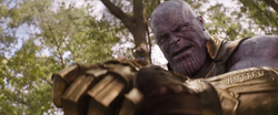 Thanos se sorprende por la fuerza de Rogers