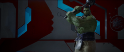 Hulk enojado con Thor