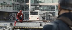 Spider-Man confronts Cap