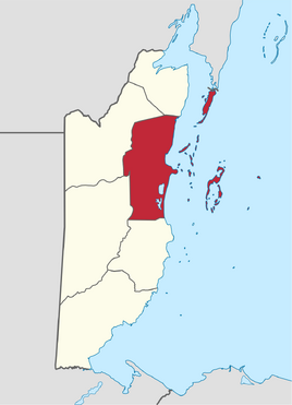 Map of Belize (District)