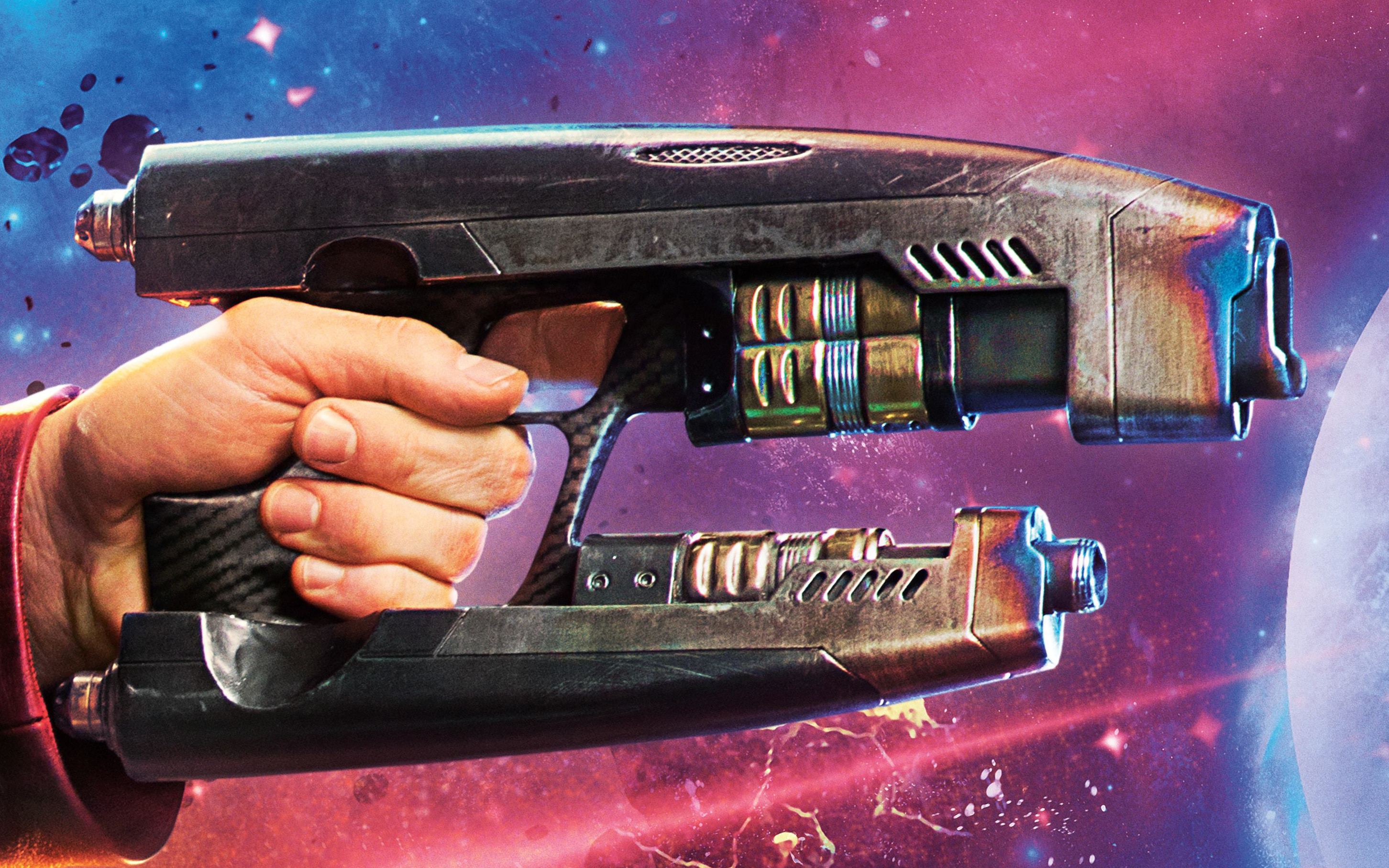 Quad Blasters  Star lord, Marvel cinematic universe wiki, Guardians of the  galaxy