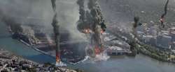Helicarrier IN-03 falls into the 