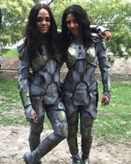 Valqyrie and stunt BTS