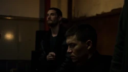 Todd listens to 's speech to the crew