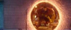 Wong leaps through portal