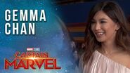 Gemma Chan (Minn-Erva) talks Captain Marvel LIVE from the Red Carpet!