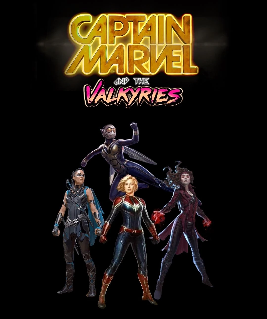 Captain Marvel And The Valkyries (OrigamiYodaCanHelpUs1243) Marvel