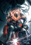 Ultron in his powerful extraterrestrial upgrade as the Great Patriarch of the Phalanx