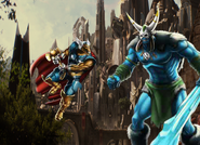 Beta Ray Bill vs a Frost Giant