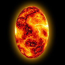 The Cosmic Egg about to hatch just after the "intense" mating between Time and Necessity