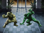 The Hulk vs the Abomination.