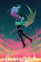 Hulkling and  passionately embracing